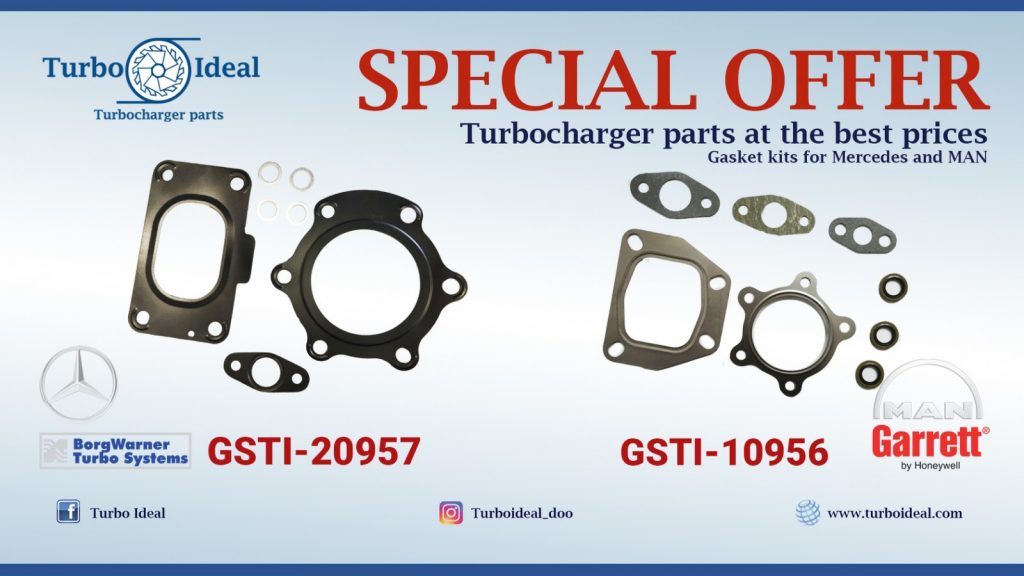 SETOVI DIHTUNGA ZA TURBOKOMPRESOR, ZA VOZILA MAN I MERCEDES ; GSTI-20957 ; GSTI-10956